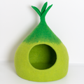 Felt Green Dual Tone Cat Cave